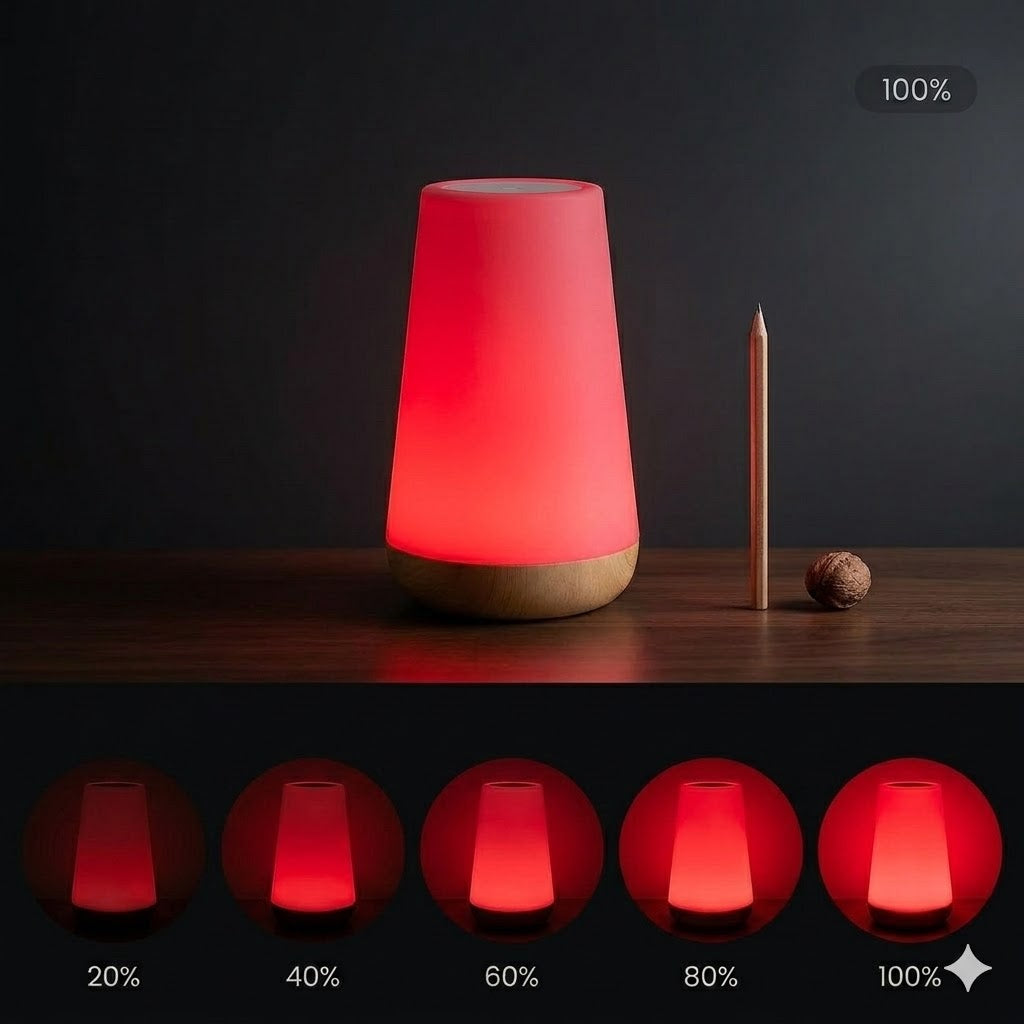 Navurix Lumen — Lámpara luz roja para dormir