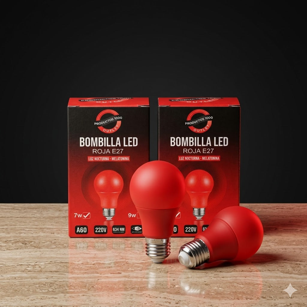 Navurix Lumen — Lámpara luz roja para dormir